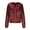 Wine, variant on Womens Sequin Jacket Casual Plus Size Sparkle Coats Long Sleeve Jackets Front Zip Loose Casual Blazer Bomber Jacket with Pockets
