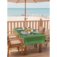 thumbnail image 2 of Outdoor Table Cloth with Umbrella Hole and Zipper, Golf Balls Waterproof Rectangle Tablecloth 52"x70", Green Sports Art Truck Brown Lattice Washable Table Cover for Outside Party Patio Picnic, 2 of 8