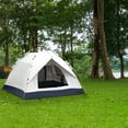 thumbnail image 4 of Instant Pop Up Camping Tent for 3-4 Person – 190T Silver Coated Polyester, PU2000mm Waterproof, for Outdoor Hiking Beach Backyard, 4 of 8