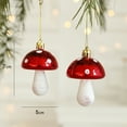 thumbnail image 6 of ZTGD 2Pcs Christmas Pendant Exquisite Mushroom Donut Santa Claus Shape Xmas Tree Hanging Ornament for Festive Decoration, 6 of 8