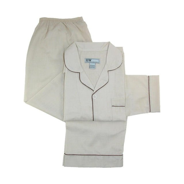 Ten West Apparel Ensemble de Pyjama Uni à Manches Longues et Jambes Longues