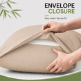 thumbnail image 5 of Standard Pillow Cases Set of 2 Rayon Derived from Bamboo Cooling Pillowcase,Taupe 20x26 inches MYDOMIC, 5 of 8