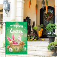 thumbnail image 5 of Clearance! Easter Decor Happy Easter Garden Flag 12x18 Inch Double Sided Outside, Easter Eggs Tree Bunny Holiday Yard Outdoor Flag, Easter Gifts for Friends, Under 10 Dollars!, 5 of 6