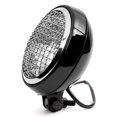 thumbnail image 2 of Krator 6" Black & Chrome Motorcycle Headlight Mesh Grill High Low Headlamp Bottom Mount Compatible with Victory Cross Country, 2 of 8