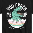 thumbnail image 3 of Instant Message - Dino Egg You Crack Me Up - Toddler And Youth Short Sleeve Graphic T-Shirt, 3 of 6