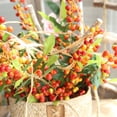 thumbnail image 5 of Ludlz Green Leaves Artificial Berries Branch Plant Bouquet Party Home Wedding Decor, 5 of 6
