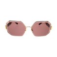 thumbnail image 2 of Tory Burch 0TY6094 330475 Shiny Gold Square Sunglasses for Womens, 2 of 5