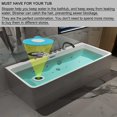 thumbnail image 2 of Kit de 2 piezas de tapón de bañera para atrapar el pelo (azul), colador de desagüe de bañera, filtro de fregadero, tapón de desagüe de silicona para baño, lavandería, 2 of 4
