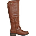 thumbnail image 2 of Qupid RELAX-39 Basic Casual Knee High Stacked Heel Buckle Riding Boot, 2 of 4