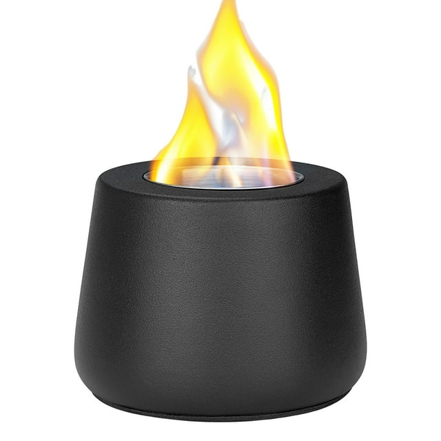 ziyahi Adapté pour Smores Fabricant Terrasse Extérieure Brasero Portable Fer Inodore pour Réchaud à Alcool style Noir