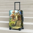 thumbnail image 6 of Hirioo Cute Mushroom Town A for Elasticity Suitcase Cover (No luggage Included) Durable Luggage Protector Fits 18-32 Inch Luggage-Medium, 6 of 7