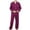 Hot Pink1, variant on Jgppe Men's Long Sleeve Pajamas Plaid Printed Button down Shirt Elastic Waist Long Pants Party Sleepwear