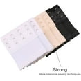 thumbnail image 6 of 6 Pieces Women's Soft Comfortable Elastic Bra Extenders Bra Extension Strap 4 Hook 3 Row Lady's Bra Extender Bra Band, 6 of 6