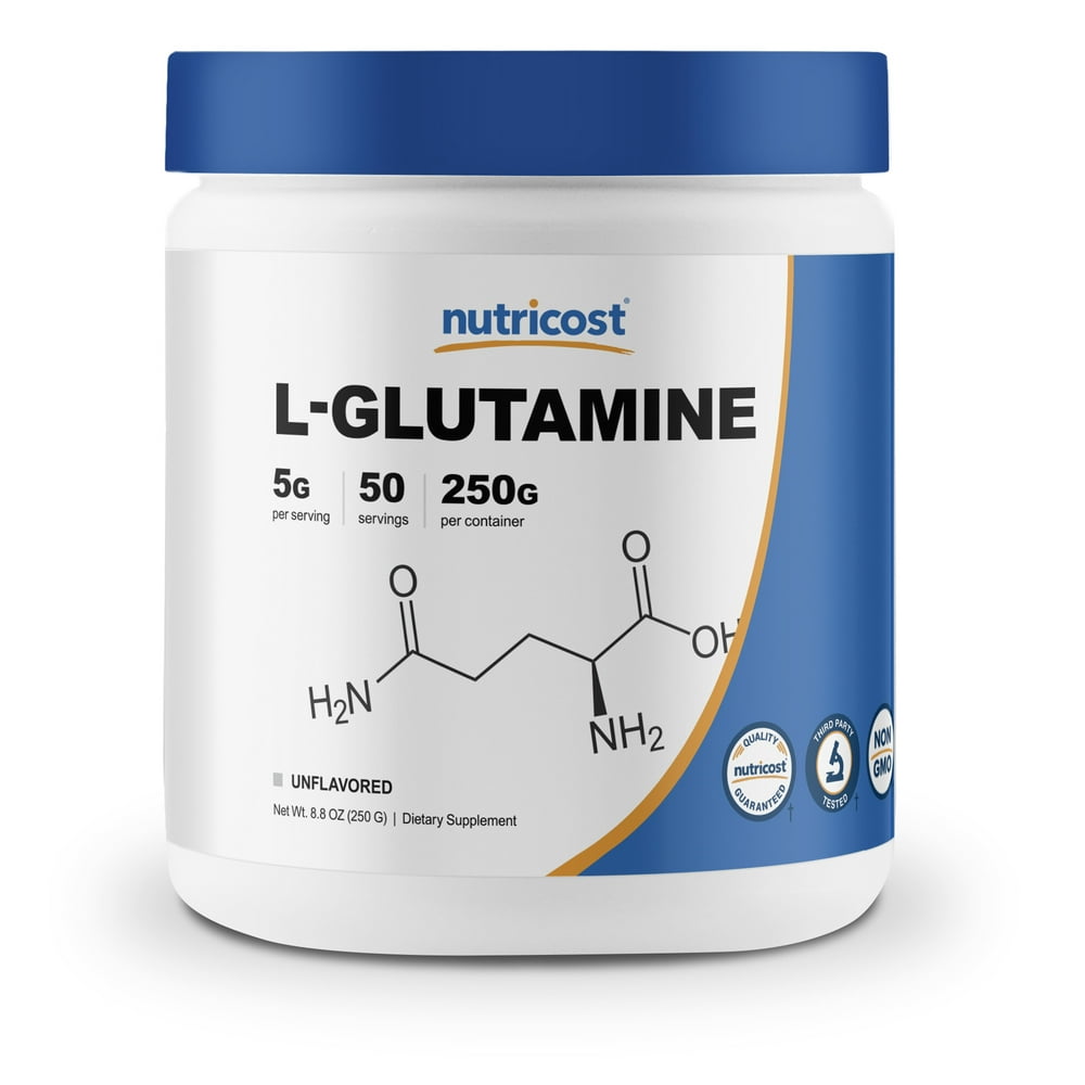 Nutricost L-Glutamine Powder 250 Grams - Walmart.com - Walmart.com