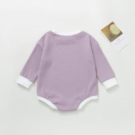 

Aayomet Baby Clothes Unisex Baby Organic Cotton Bodysuit - Short Sleeve Infant One Piece Purple 2-3 Years