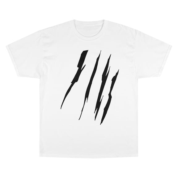 Effete Feline Claw Marks Scratch Champion T-Shirt