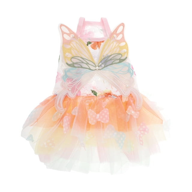 Vestidos para Perros de Bargains Únicos, Ropa de Perro Niña con Mariposa, Vestidos de Princesa para Perros, Disfraces Veraniegos Lindos, Falda Hecha a Mano para Perros Pequeños de Color Variado