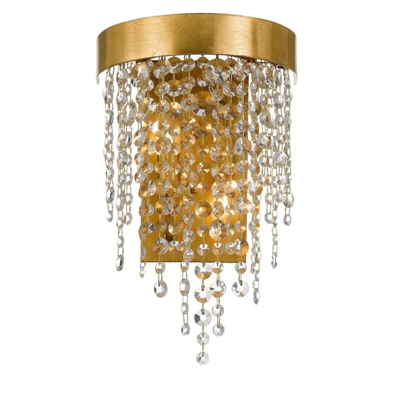 WIN-612-GA-CL-MWP Crystorama Lighting Windham - Two Light Wall Mount