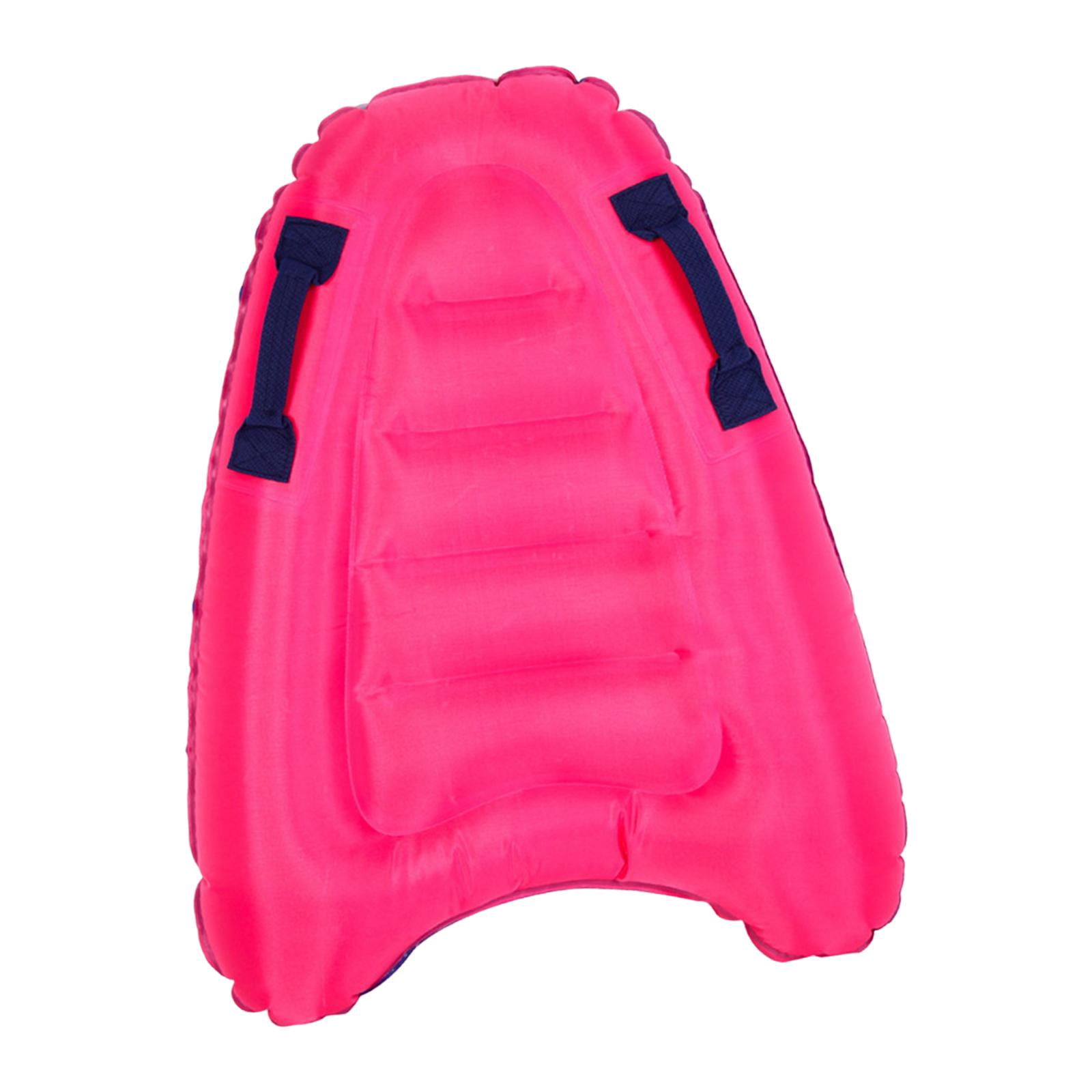 DimyFew Adults Kids Inflatable Surfboard with Handles Kids and Adults Surfing Body Board Pink