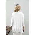 thumbnail image 2 of HOWCOME Lightweight Open Front 3/4 Sleeve Womens Cardigan Sweaters, 2 of 5