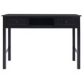 thumbnail image 3 of vidaXL Writing Desk Black 110x45x76 cm Wood, 3 of 5