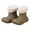 /g1Brown283, variant on MEZZALL Child Kids Rain Boots Girls Winter Snow Boots With Warm Comfortable Rubber Booties Toddler Outdoor Solid Color Play Shoes Comfort Footwear