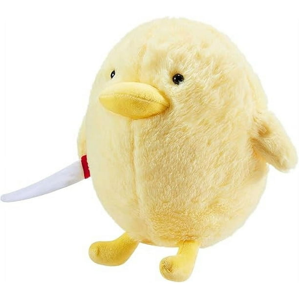 Cute Duck Plush Toy - 23cm Duck with Knife Plushies Toy Weird
