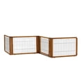 thumbnail image 1 of Richell USA 94196 Convertible Elite Pet Gate L4 - Brown, 1 of 1