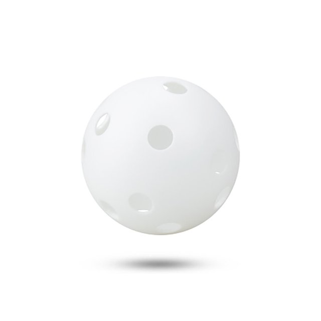 kurtrusly Animal de Compagnie Boule Multicolore Compact Taille Outils de Jeu Creux Chiot Jouets Poids Léger Chien Jouet Récupérer 26 Trous Formation Prop Blanc