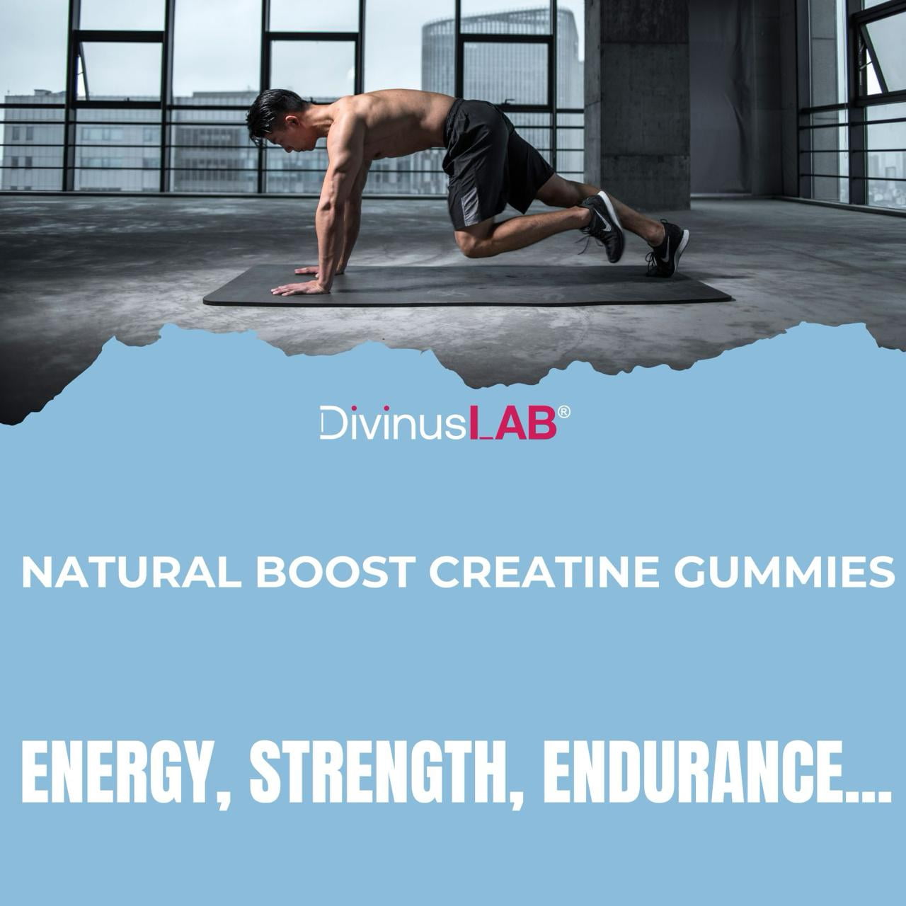 Creatine Monohydrate Gummies – 5g per Serving, 120 Count, Strawberry Flavor