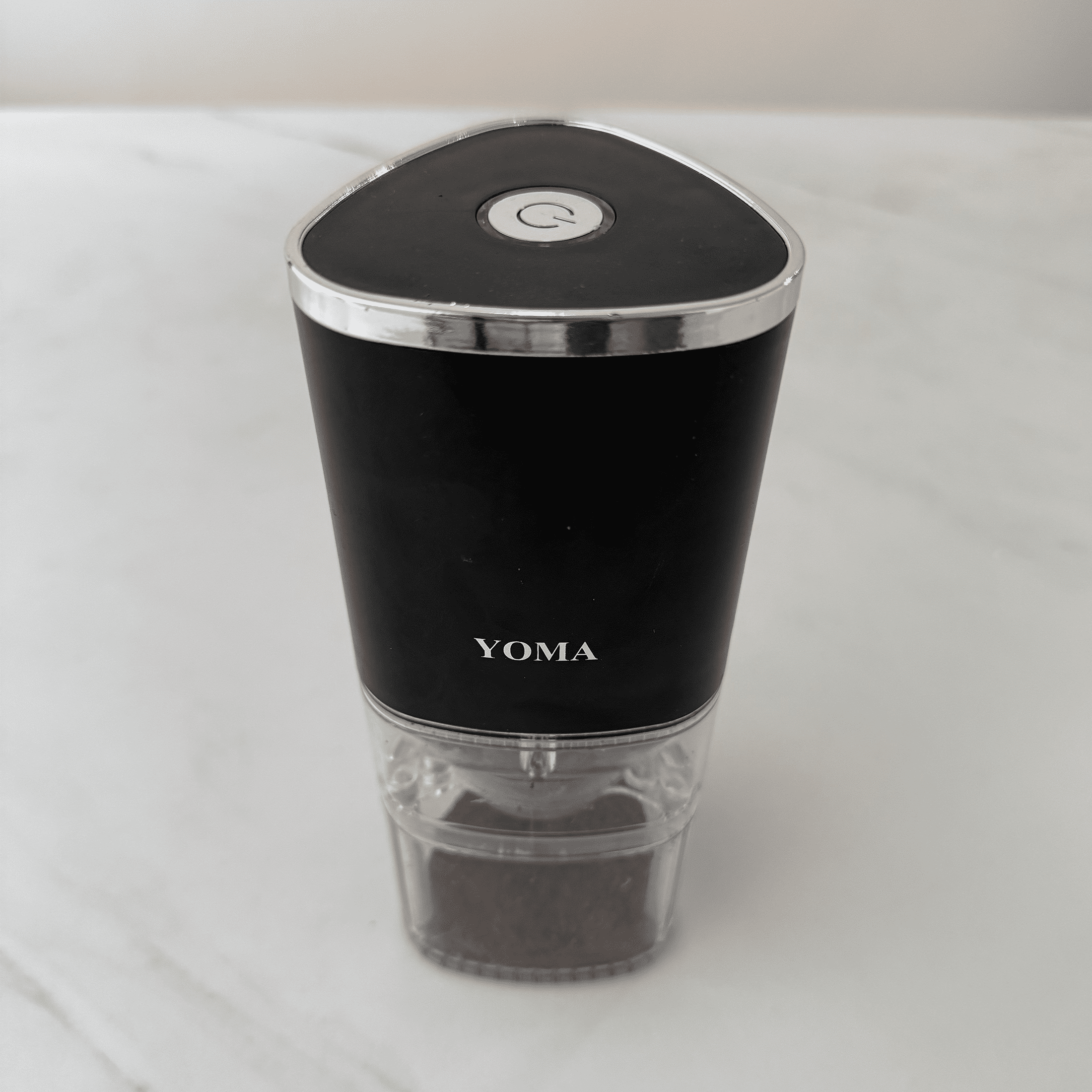 YOMA Coffee Grinder with Magnetic Detachable Design - Adjustable Grind Settings, Low-Noise Motor, One-Touch Operation, Transparent Bean Hopper & LED Light - Type-C Rechargeable-CG70