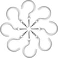 thumbnail image 2 of 60 Pcs 1" Ceiling Cup Hooks - Self-Tapping Screws, White, 2 of 7