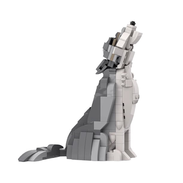 256 PCS MOC Building Blocks Animal Series Wolf Puzzle Educational Toys, A Wonderful Gift for Academic Achievements