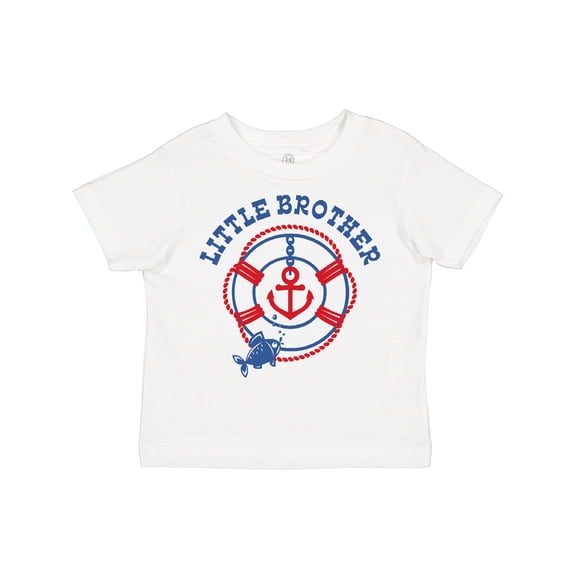 Inktastic Nautical Little Brother Boys Toddler T-Shirt