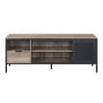 thumbnail image 3 of TV Stand with 1 Drawer and Open Compartments Brown and Black - Saltoro Sherpi, 3 of 4