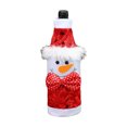 thumbnail image 5 of Christmas Wine Bottle Cover Santa Snowman Reindeer Red Wine Bottle Cover Holiday Table Decoration for Wine Champagne Beer Bottle, 5 of 8