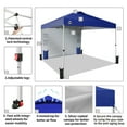 thumbnail image 5 of CROWN SHADES Canopy Tent 10x10 Pop Up Canopy Outdoor Shade with Pockets Sidewall, Easy Up Sun Shelter with One Person Set Up Center Lock Navy Blue, 5 of 8