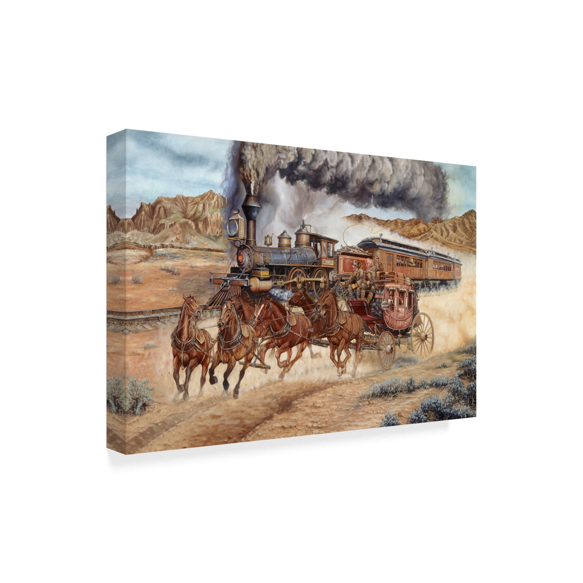 Trademark Fine Art 'Reluctant For Progress' Canvas Art by Les Ray