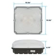 thumbnail image 5 of Luxrite LED Canopy Light, 40/60/70W, Up to 8400LM, 3CCT 3000K/4000K/5000K, 10"x10", IP65, Dimmable, ETL Listed, 5 of 7