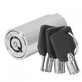 thumbnail image 2 of Zinc Alloy Chrome Color Single Opening Key Vending Machine Lock Cylinder for Automatic Selling Machines Industrial Tank Safe Box, 2 of 5