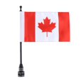 thumbnail image 3 of Bandera universal de Canadá de 10x6 pulgadas para motocicleta con soporte de poste de bandera para montaje en portaequipajes Macarena Mástil de bandera de soporte de equipaje trasero, 3 of 7