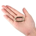 thumbnail image 3 of Monedero Unique Bargains Correa Anillos 6uds 41mm Metal Ovalado Bronce, 3 of 6