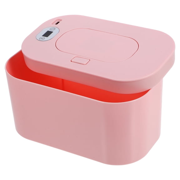 LEORX Pink Baby Wipe Warmer Made of ABS Safe Tasteless Durable Easy to Operate Low Power Constant Temperature 1pc