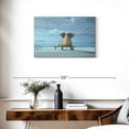 thumbnail image 3 of Elephant Stock Elephant Daydream Wall Art - Horizontal Canvas Wall Art - Kids Room Wall Decor - Kids And Nursery Canvas - Blue And Brown Decor - 30" x 20", 3 of 8