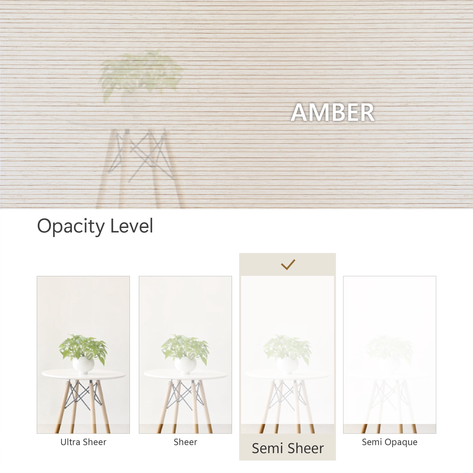 DECOLAB Hanging Room Dividers, Ceiling Mount 36"x96" Natural Woven Fabric Panel, Office, Living Room, Shared Space, Trimmable, Pack of 2, Amber