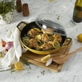 thumbnail image 2 of Staub Cast Iron 3.5-qt Braiser with Glass Lid - Citron, 2 of 7