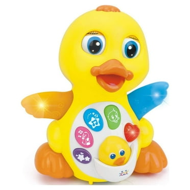 Timy Singing Dance Duck Toy Toddler Musical Educational Toy with 6 Song, Speaking and Sound Effect Modes for Girls Boys
