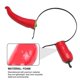 thumbnail image 1 of Creative Pepper Party Headdress Lightweight Funny Hair Accessory for Adults, Perfect for Cosplay, Performance Events, Parties & Photo Props, 1 of 5