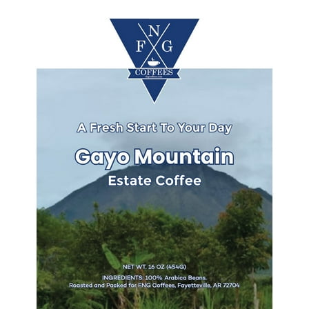 FNG Coffees- Gayo Mountain Estate Coffee- Whole Bean
