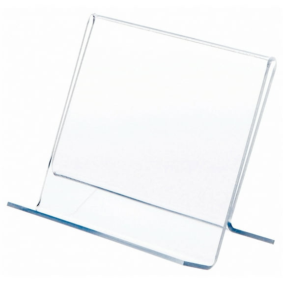 Plymor Clear Acrylic Single CD Case Display Easel, 6" W x 3" D x 4.5" H